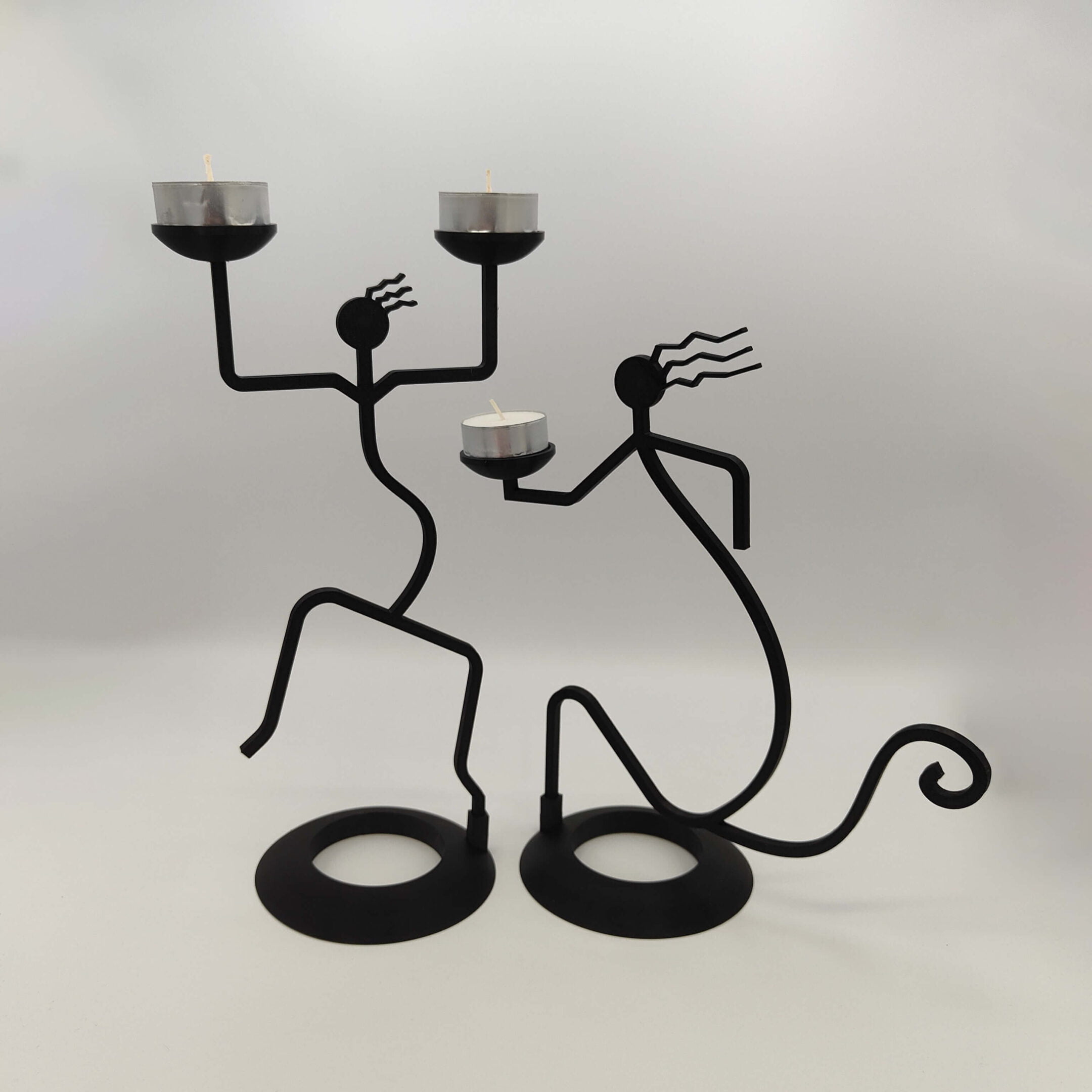 Dancing & Pose candle holder
