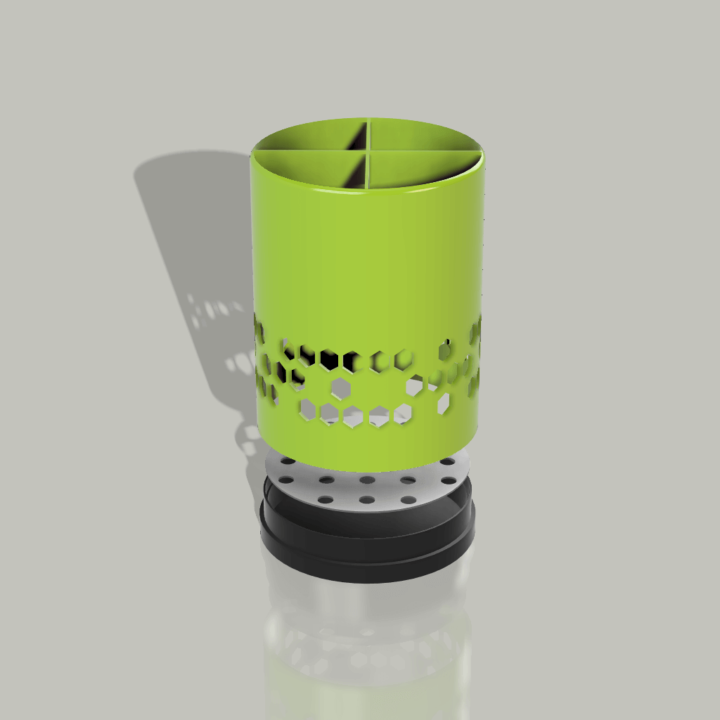 Honeycomb cutlery drainer