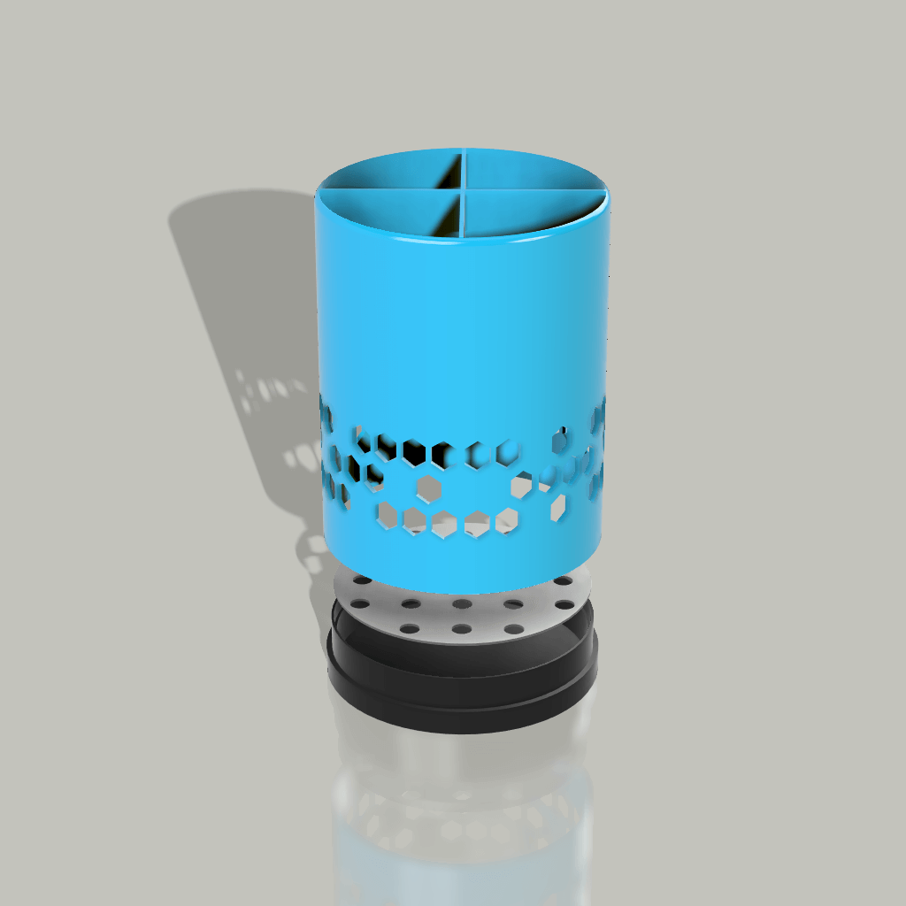 Honeycomb cutlery drainer