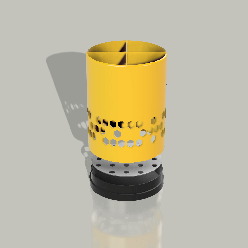 Honeycomb cutlery drainer