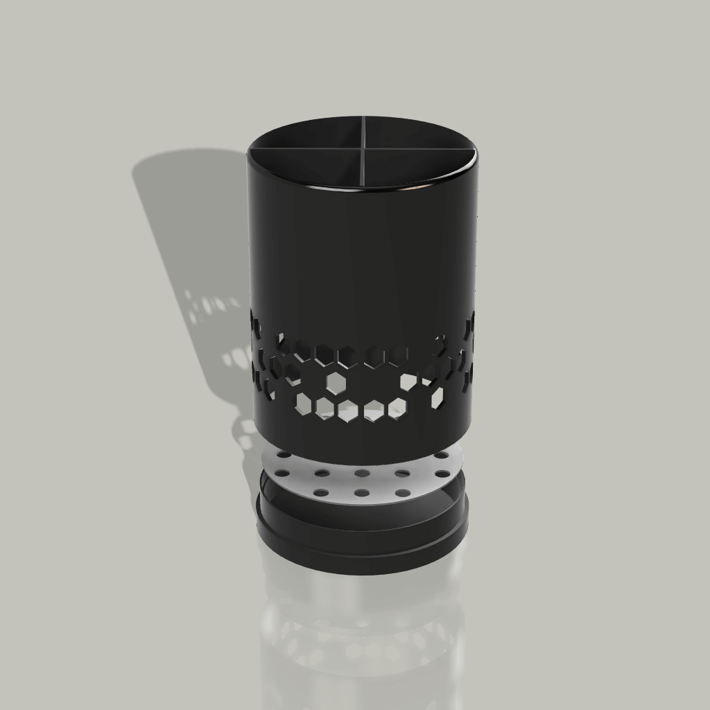Honeycomb cutlery drainer